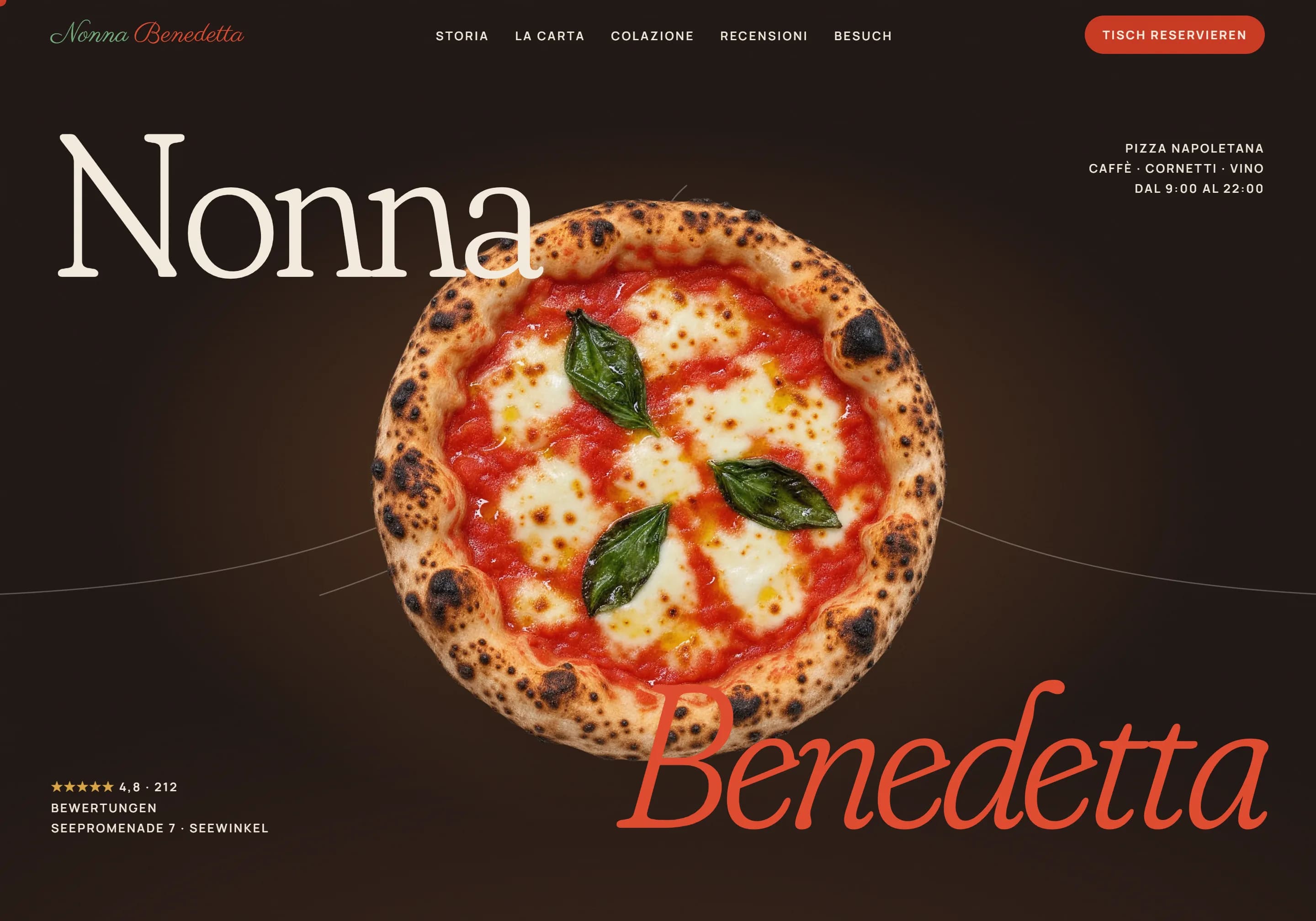 Nonna Benedetta – Website-Projekt von EvGlab