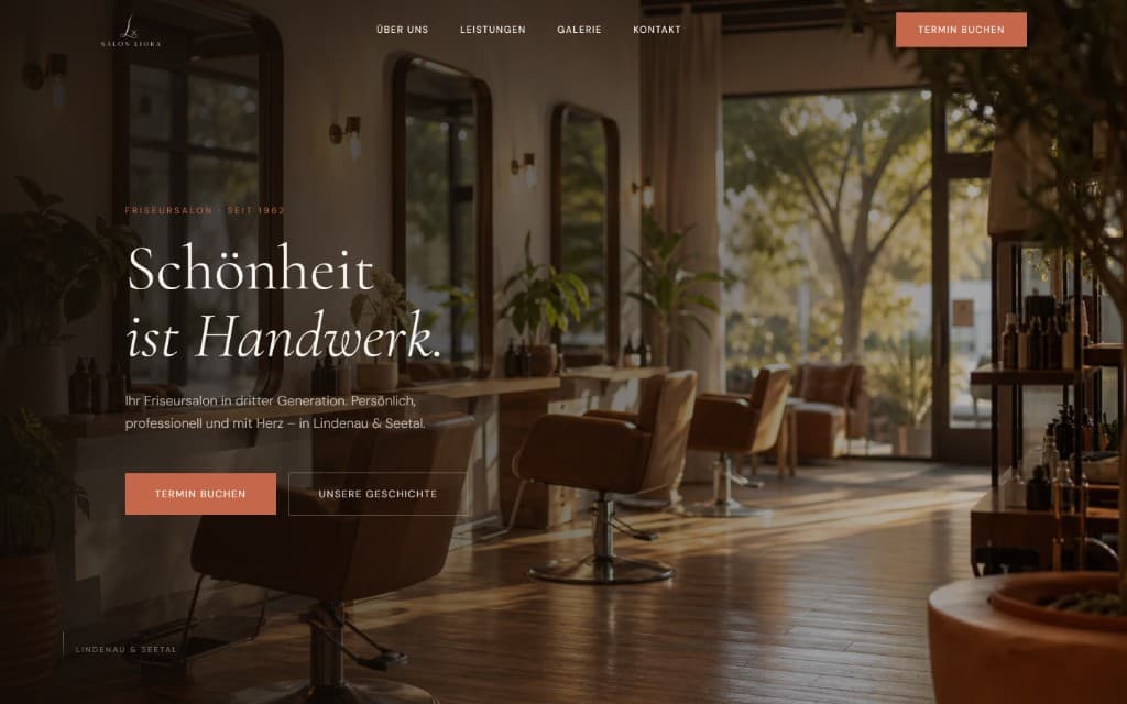 Salon Liora – Website-Projekt von EvgLab