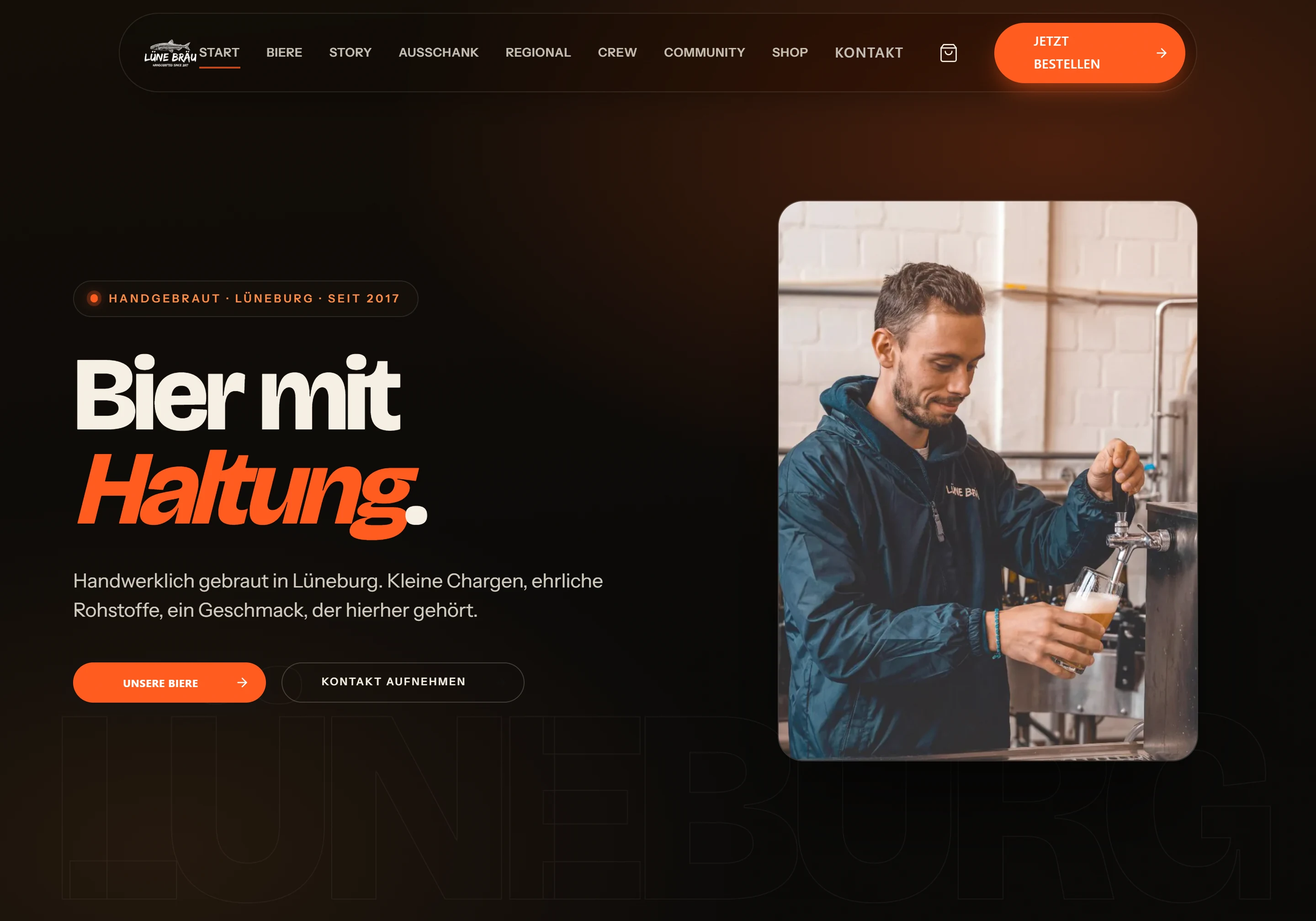 Lünebräu – Website-Projekt von EvGlab